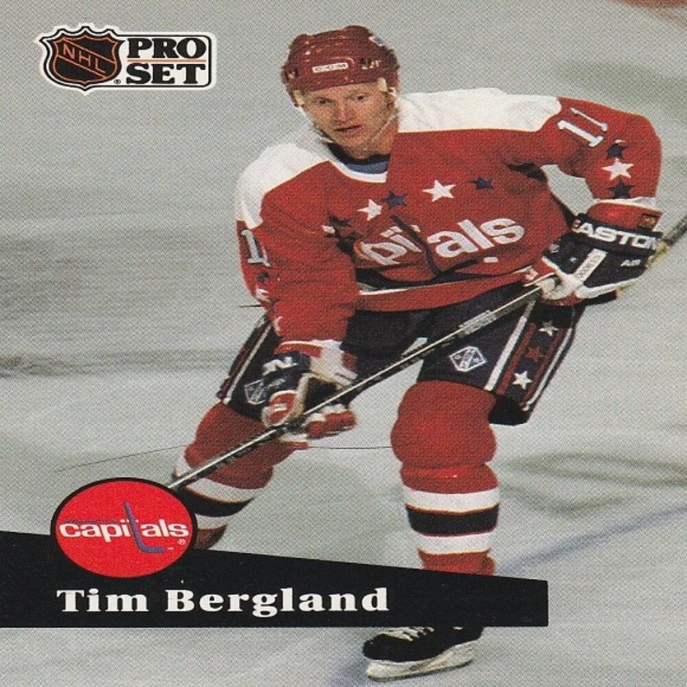 Tim Bergland - 1991 Pro Set Hockey Card